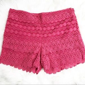 LOFT Lace Riviera Shorts Pink Size 8